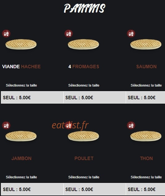 Rapido Food — carte page 11