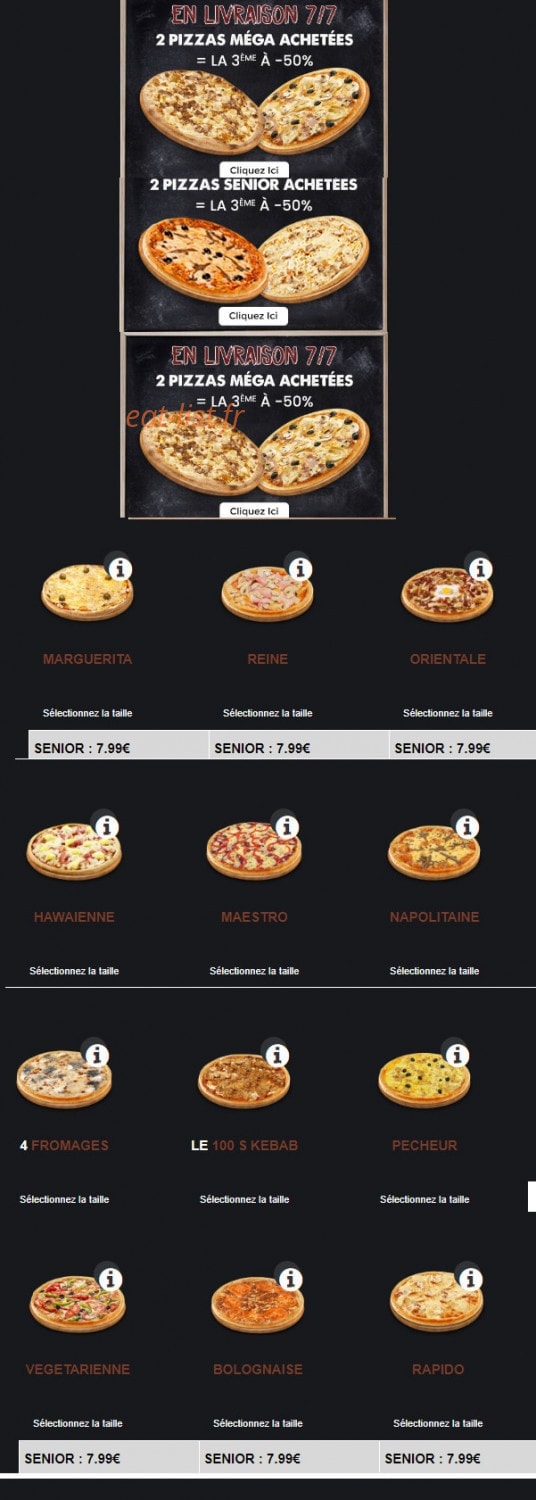 Rapido Food — carte page 3