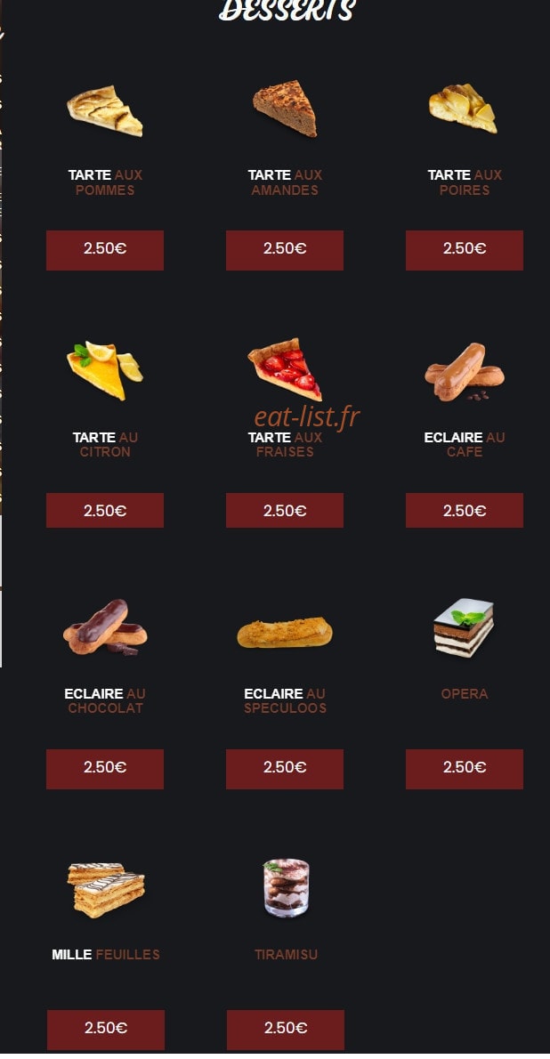 Rapido Food — carte page 15