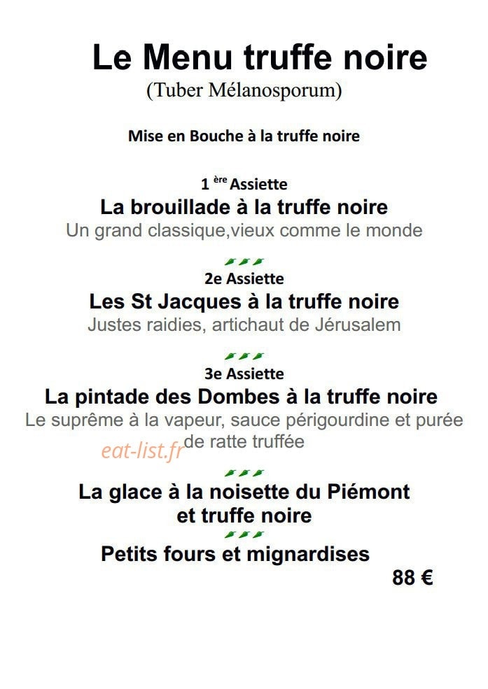 Restaurant La Madeleine — carte page 5