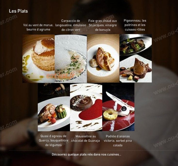 Restaurant La Madeleine — carte page 1