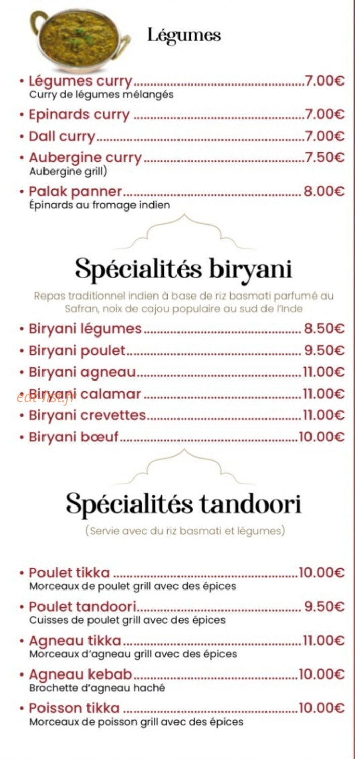 Royal indien — carte page 5