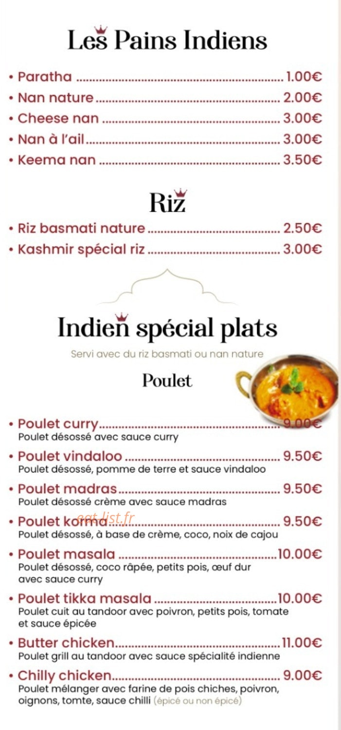 Royal indien — carte page 3
