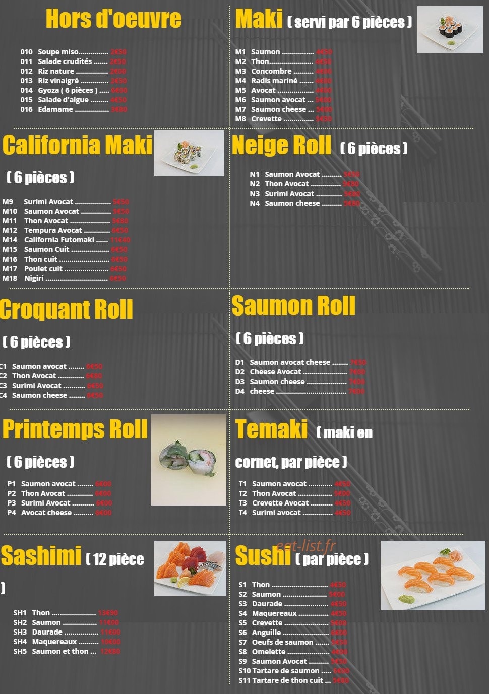 Sushi Kokyou — carte page 7