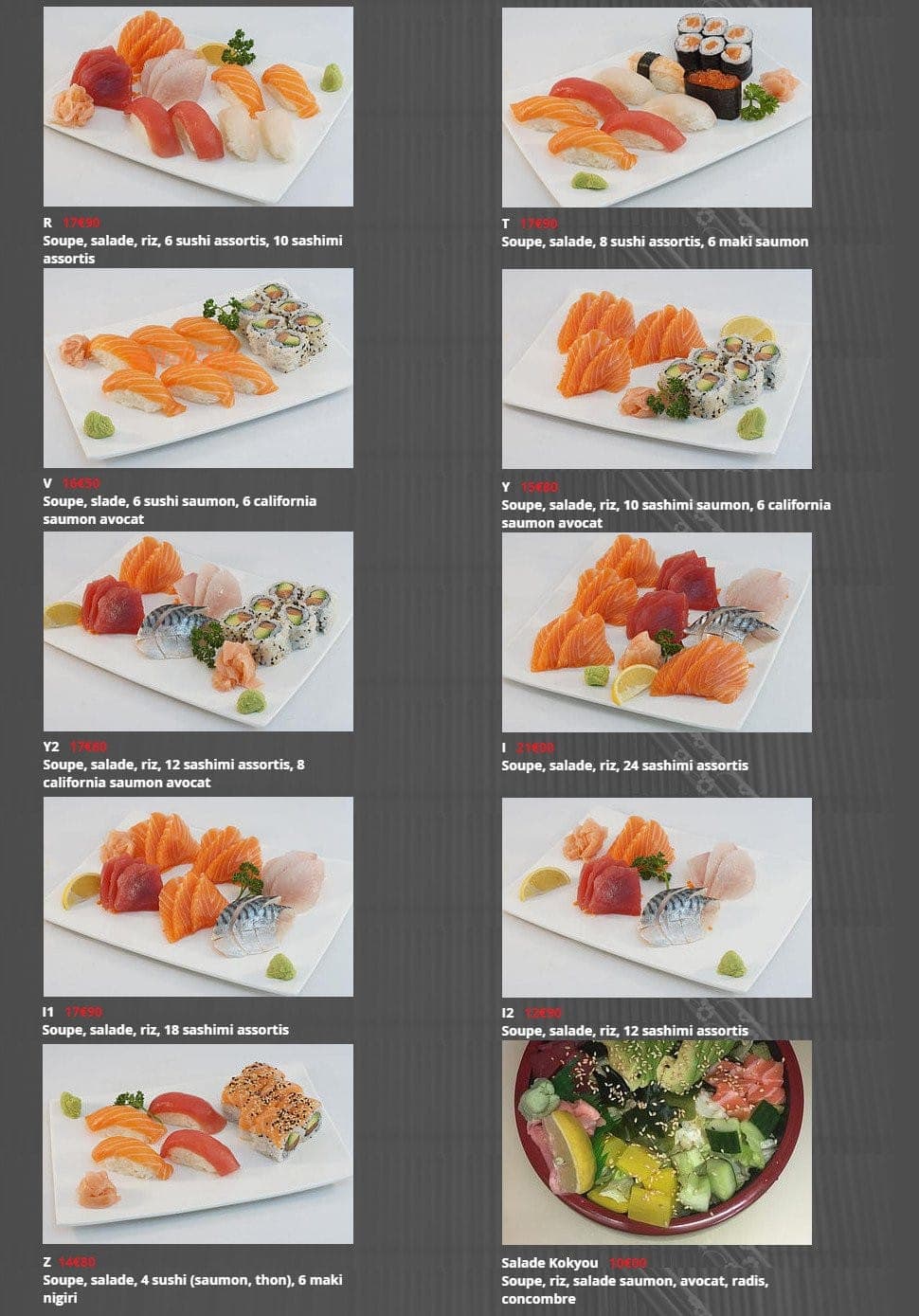 Sushi Kokyou — carte page 5