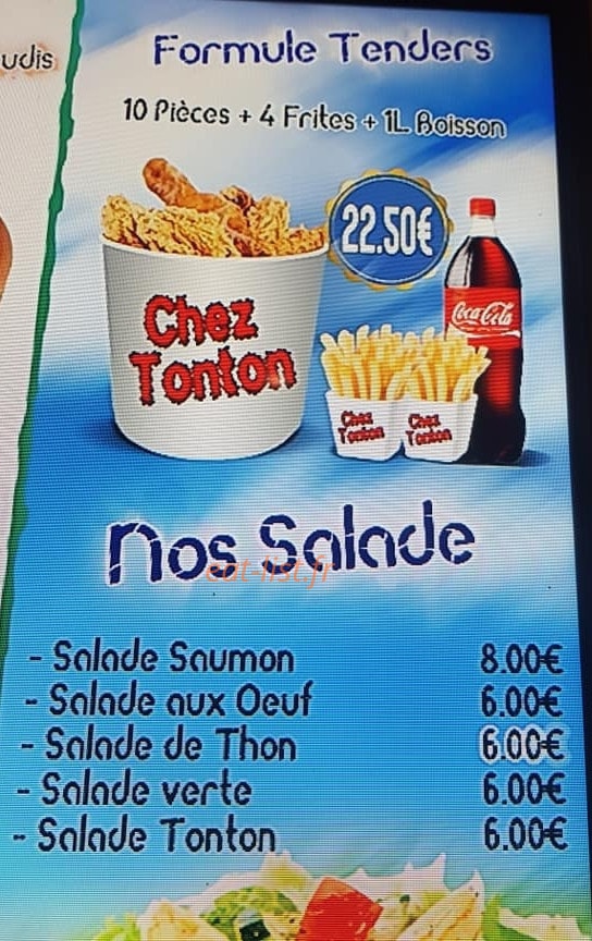 Chez Tonton — carte page 2