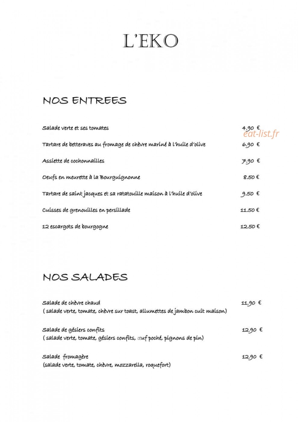 L'eko — carte page 1