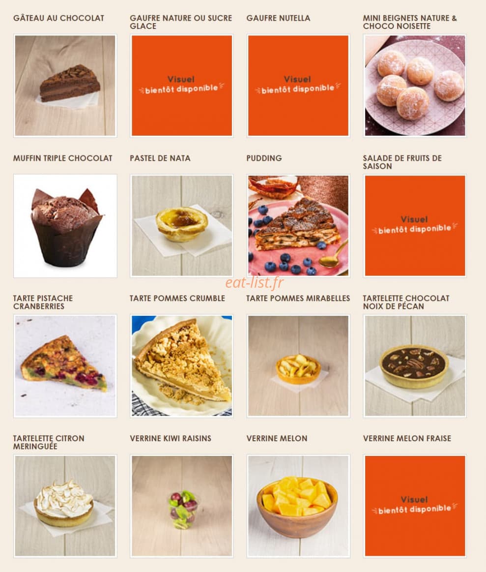 La Croissanterie — carte page 7