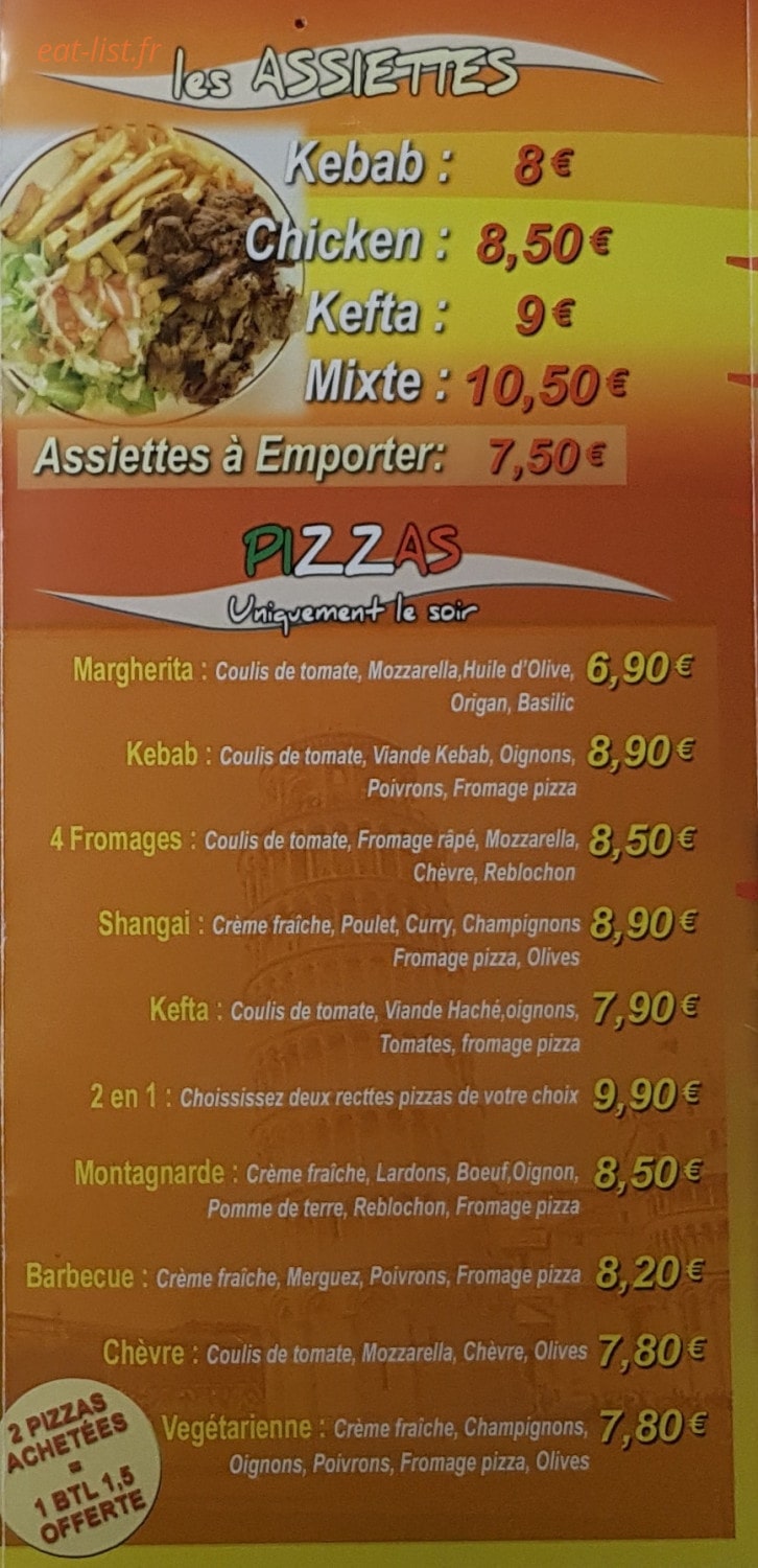 My Food Pizza — carte page 3