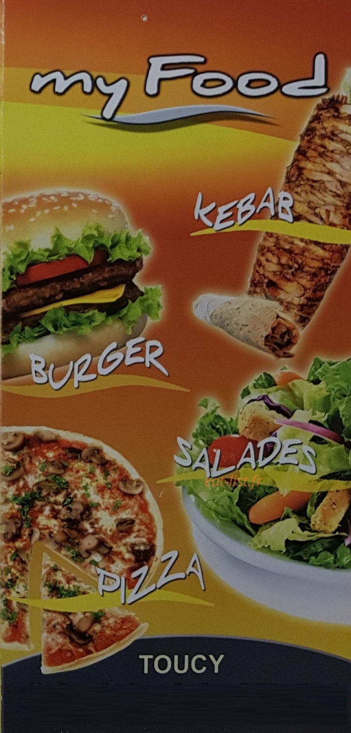 My Food Pizza — carte page 1