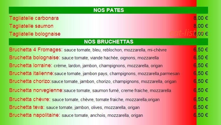 Pizza du Vieux Pont — carte page 4