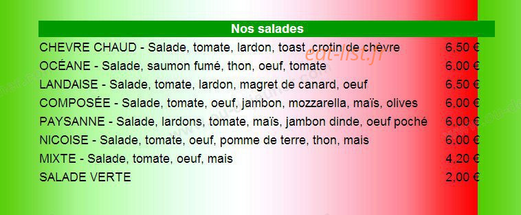 Pizza du Vieux Pont — carte page 3