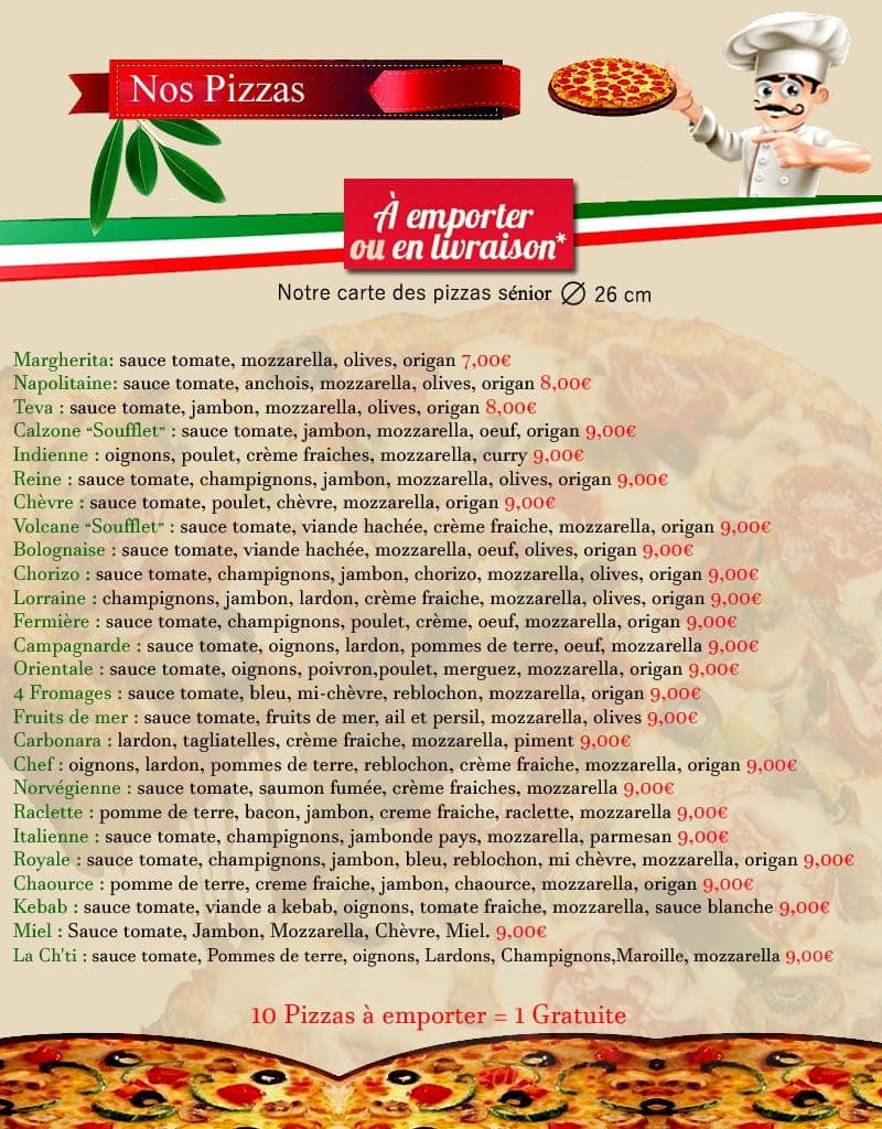 Restauran De Vieux Pont — carte page 9