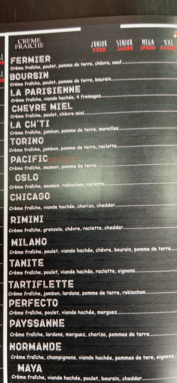 Tanit Pizza — carte page 3