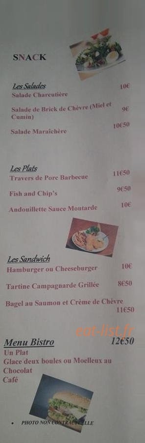 Le Relais du Château — carte page 3