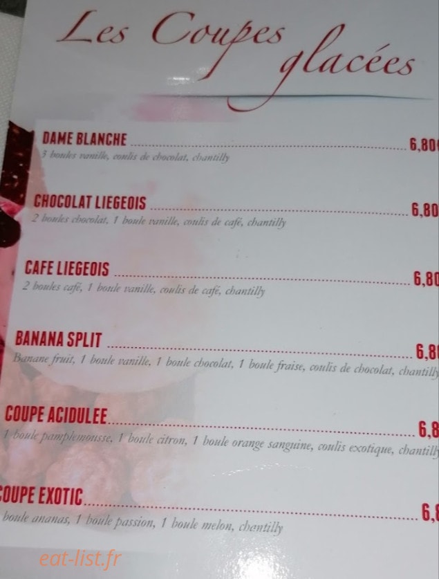 La Creperie — carte page 2