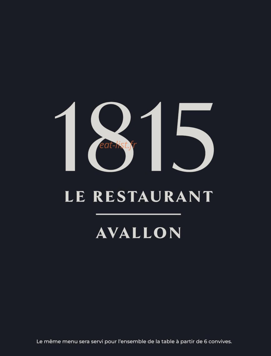 Le 1815 — carte page 1