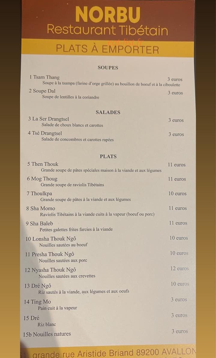 Norbu — carte page 1
