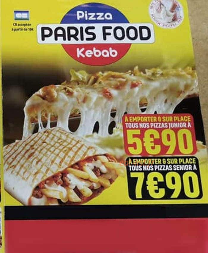 Paris food — carte page 1