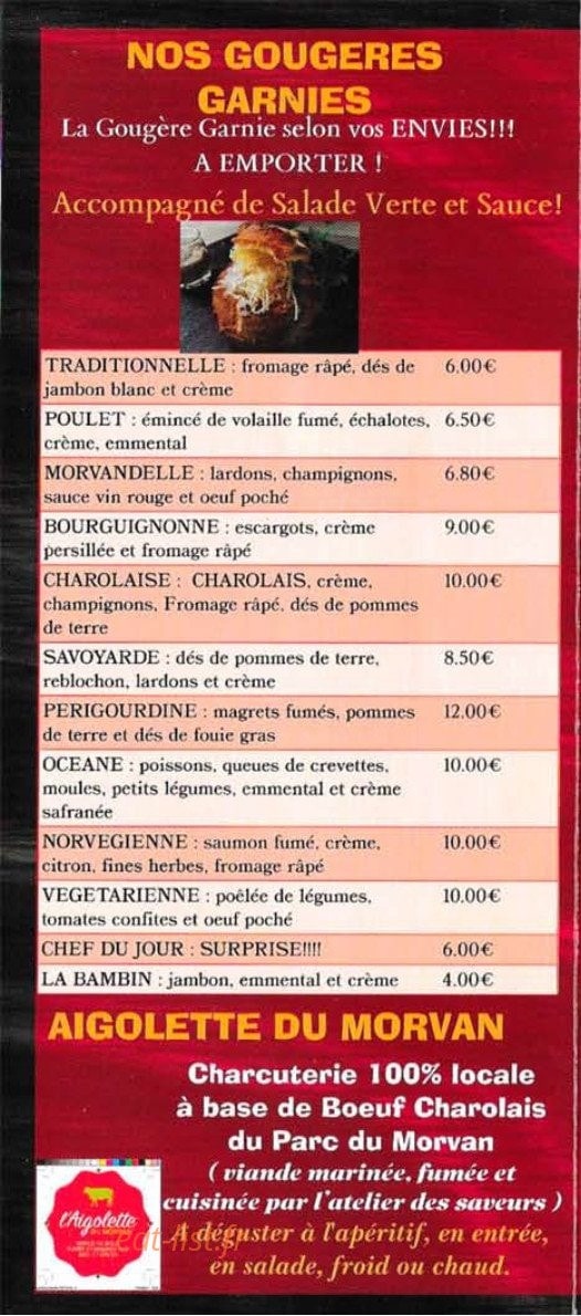 BS l'Atelier des Saveurs — carte page 9