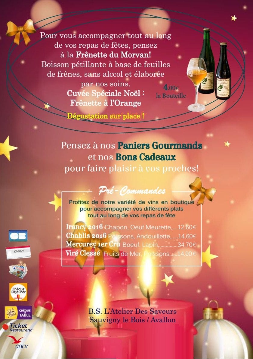 BS l'Atelier des Saveurs — carte page 4