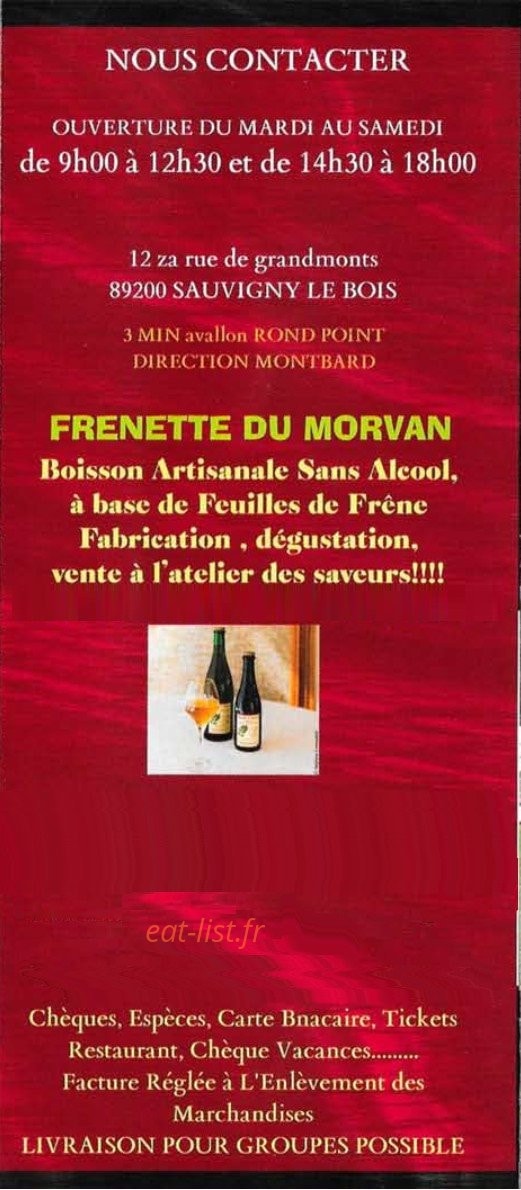 BS l'Atelier des Saveurs — carte page 10