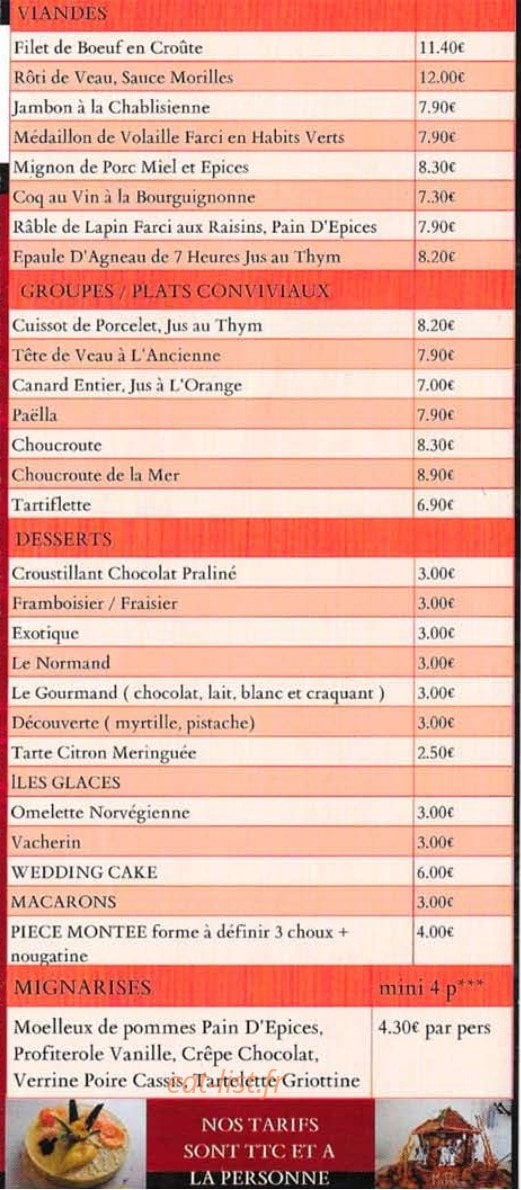 BS l'Atelier des Saveurs — carte page 8
