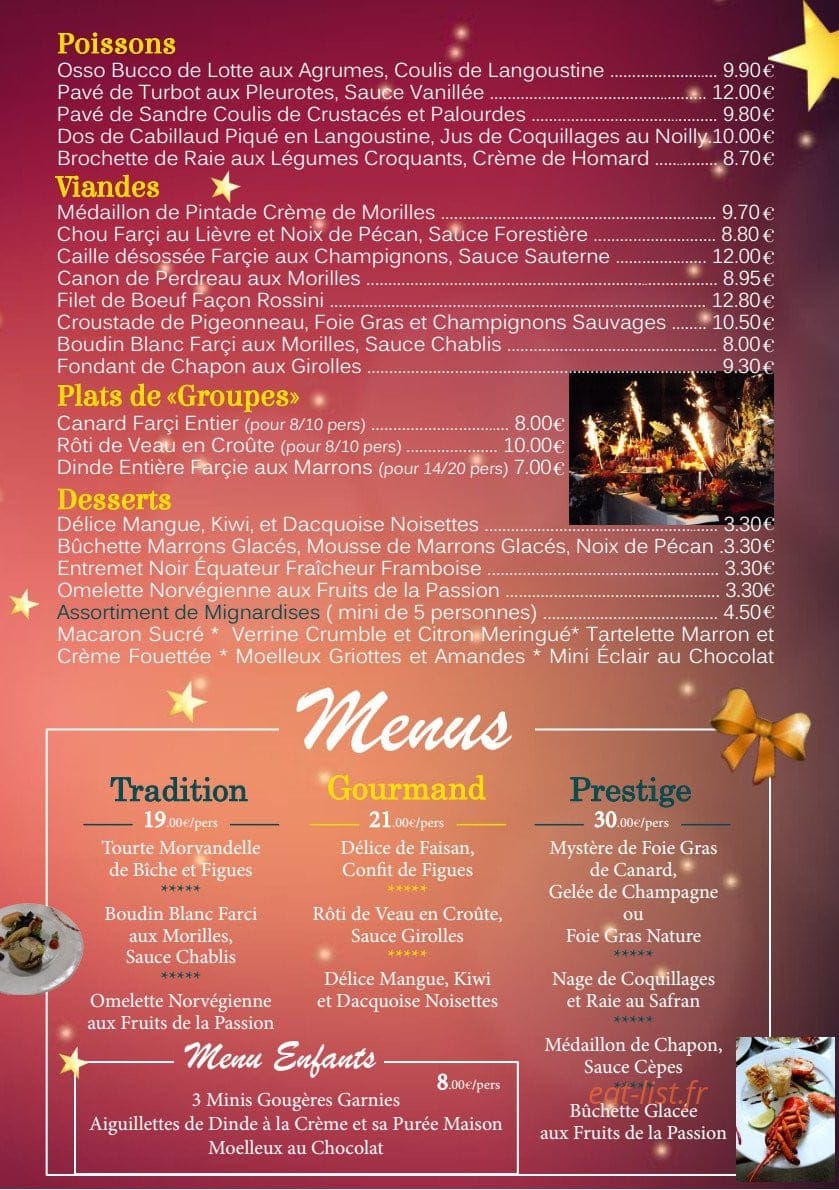 BS l'Atelier des Saveurs — carte page 3