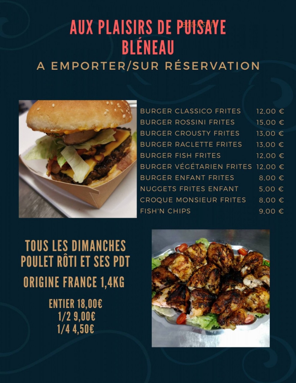 Aux Plaisirs De Puisaye — carte page 1