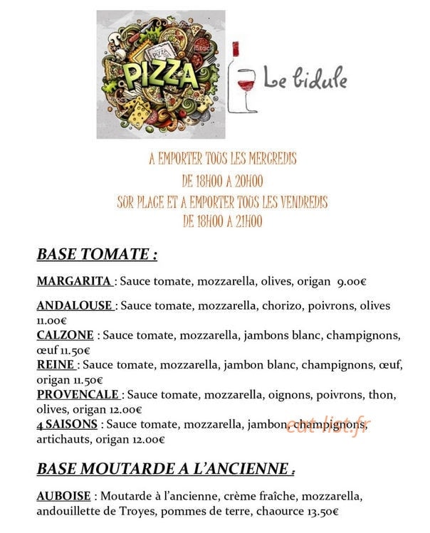Le Bidule — carte page 1