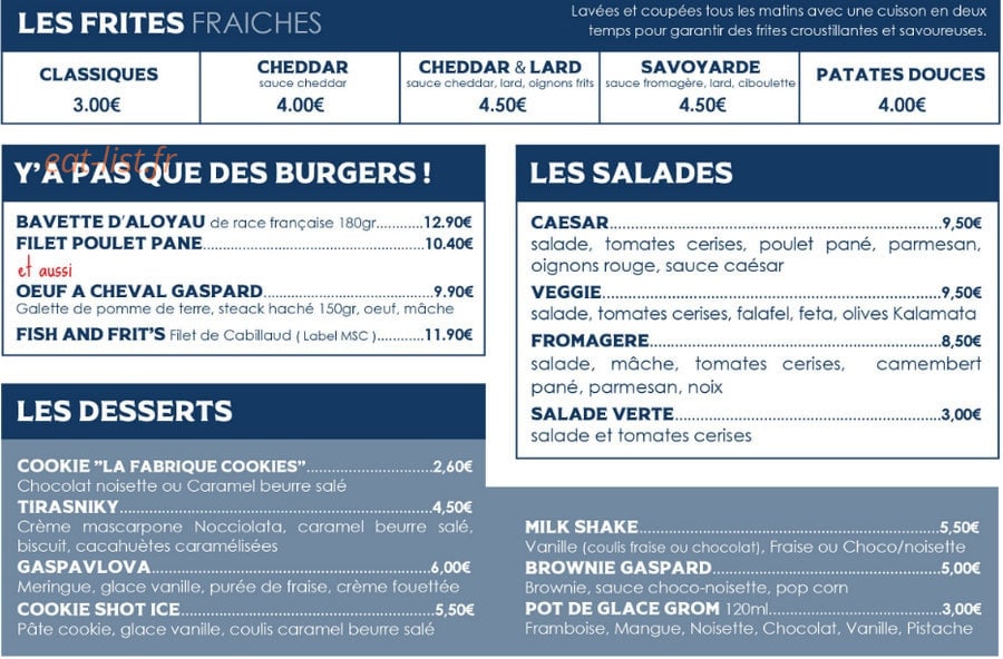 Gaspard — carte page 3