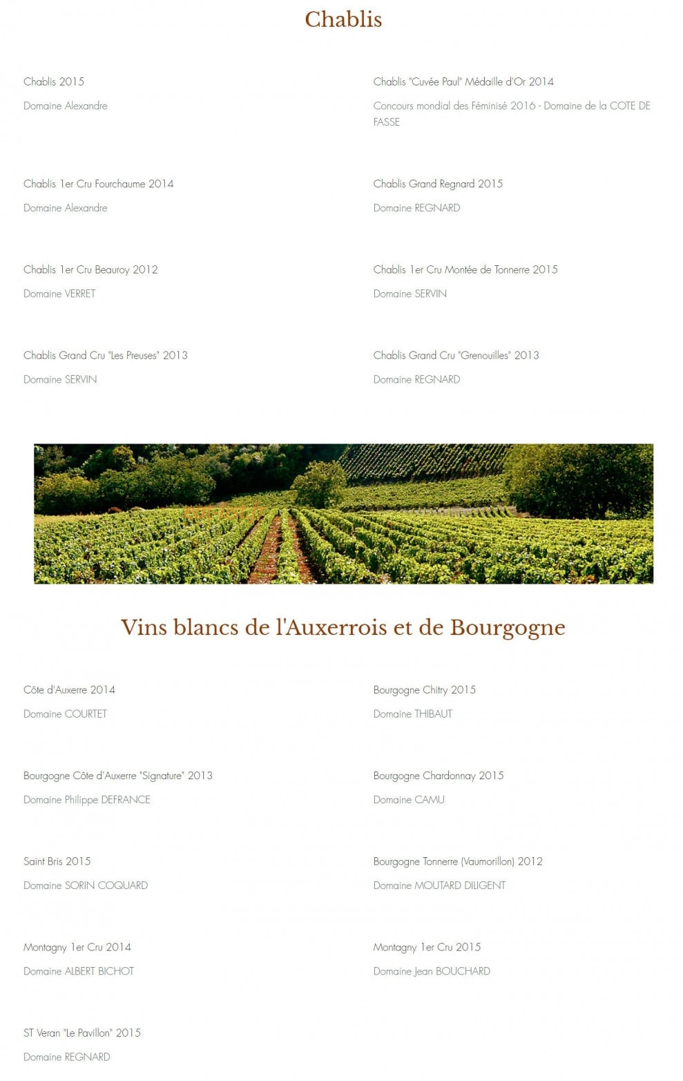 L'Auberge d'Augy — carte page 7