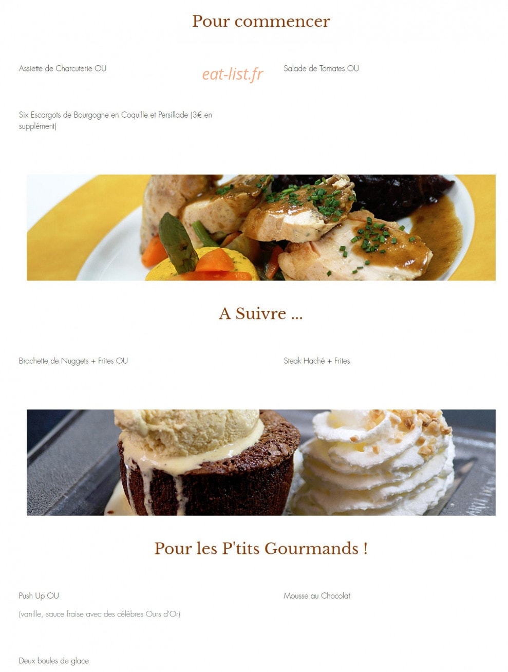 L'Auberge d'Augy — carte page 6