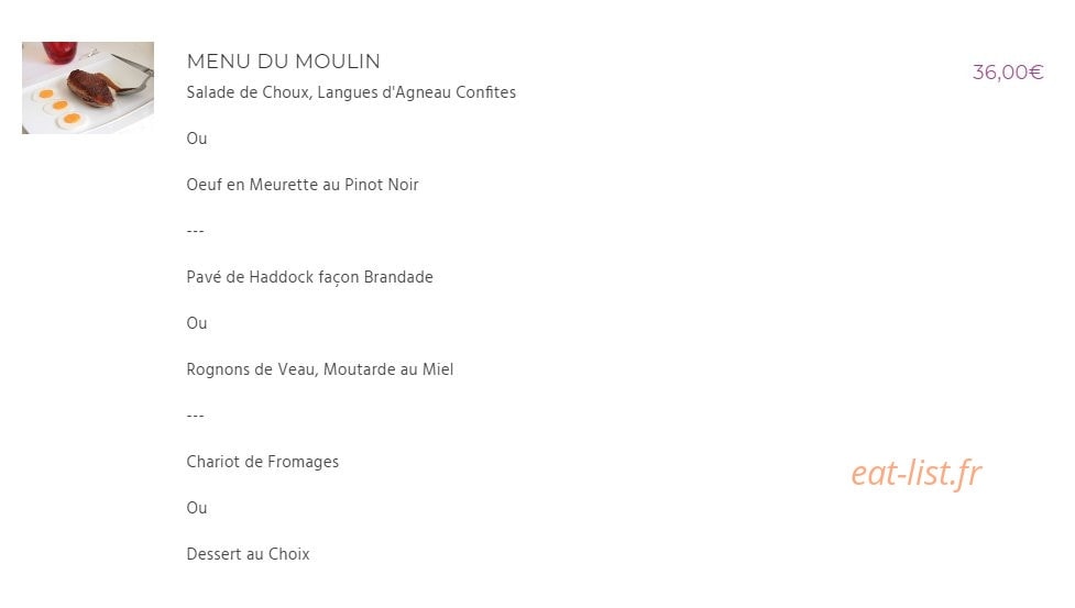 Le Moulin de La Coudre — carte page 3