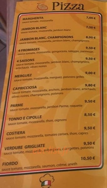 Brasserie des voyageurs — carte page 1