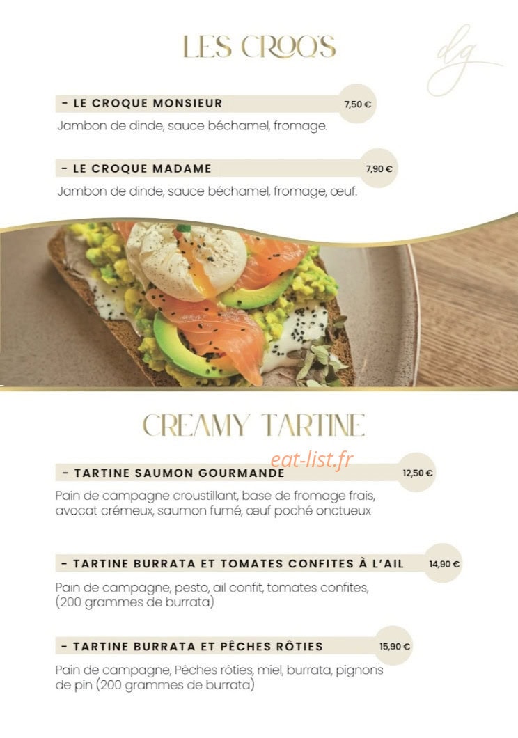 Delice Garden — carte page 1