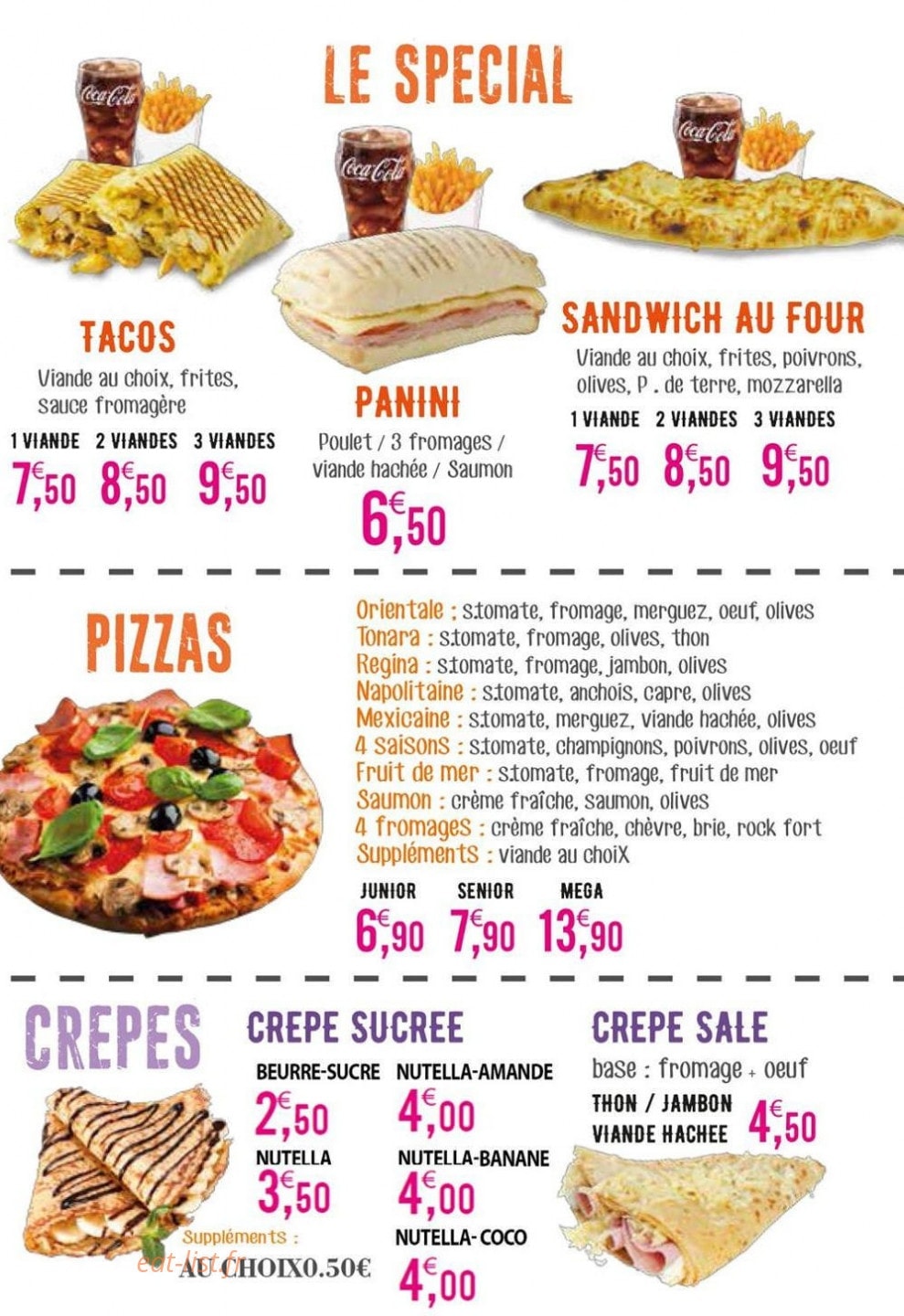Gambetta Food — carte page 3