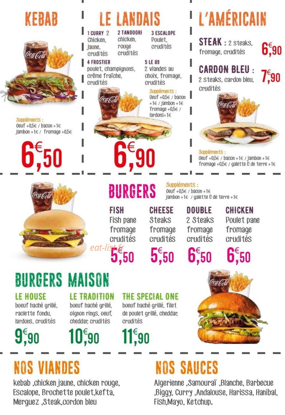 Gambetta Food — carte page 2