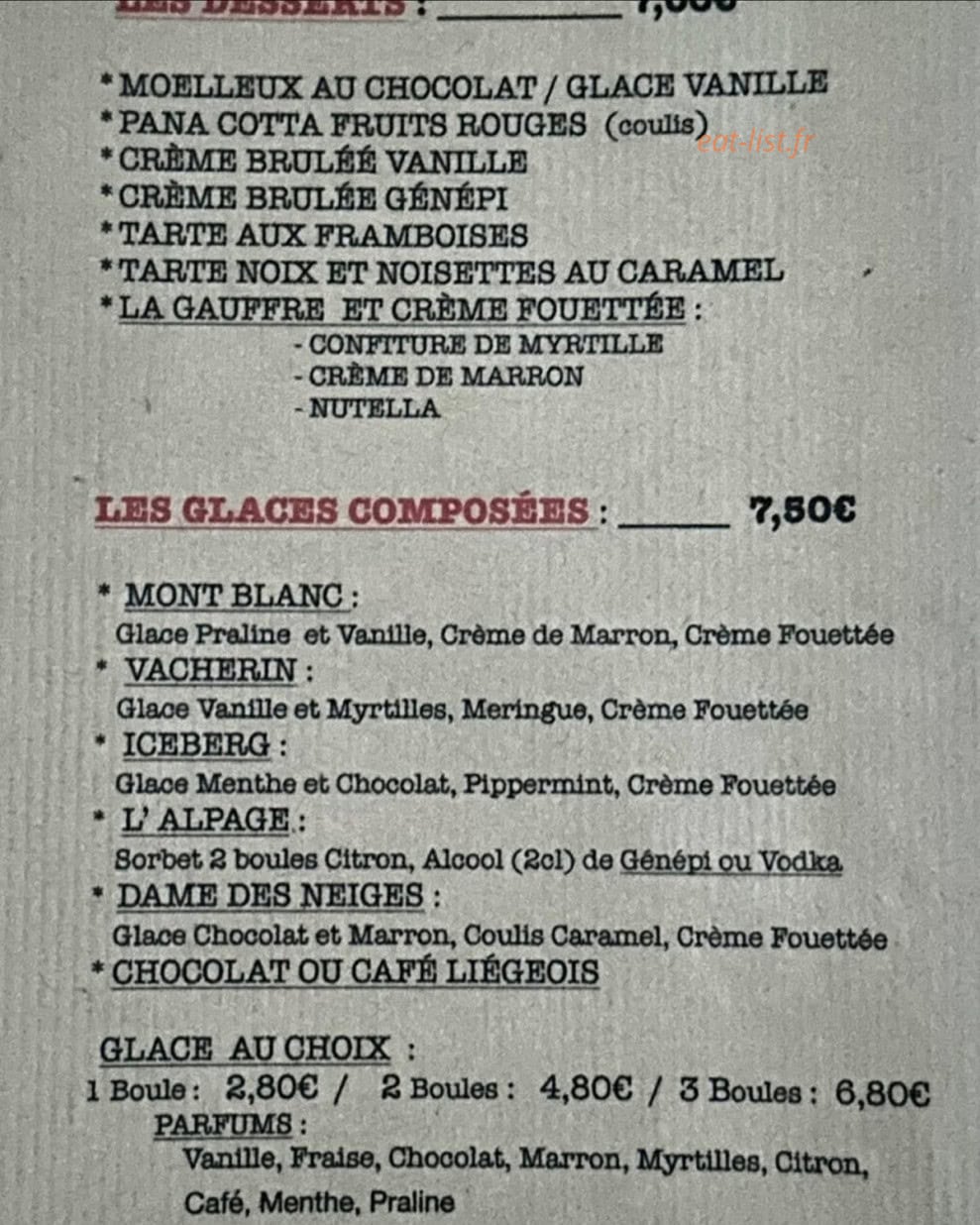 L'american Mountain — carte page 2