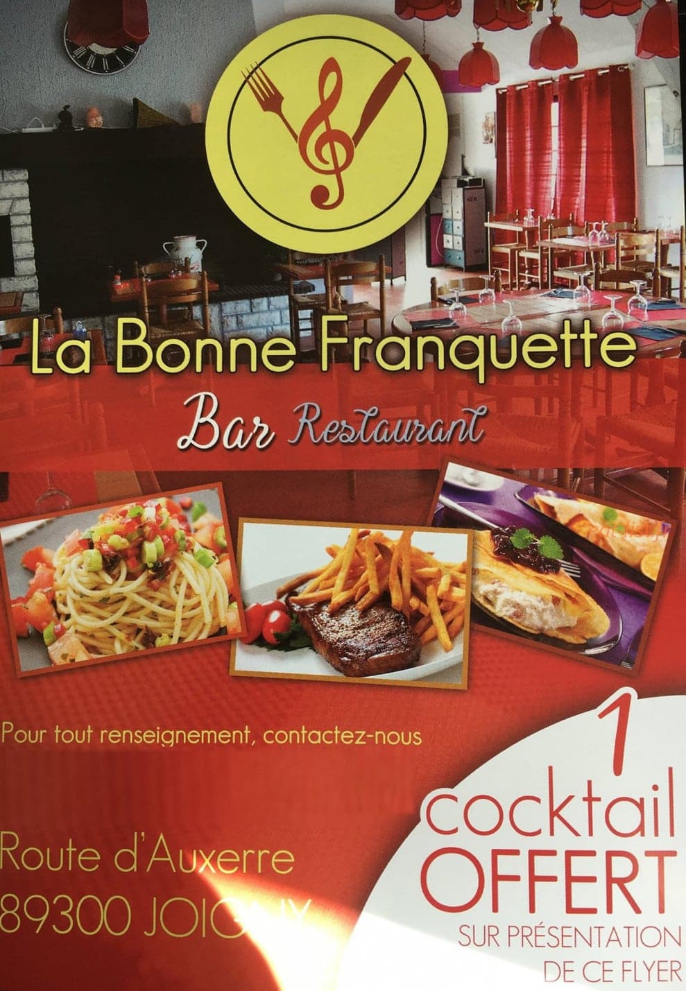 La bonne franquette — carte page 1
