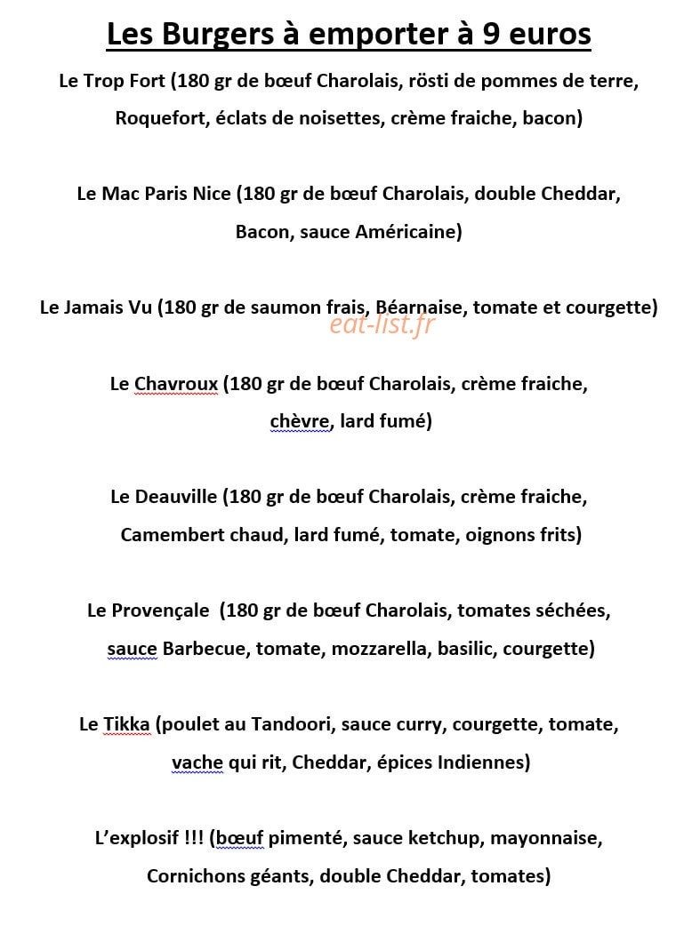 Le Paris Nice — carte page 19