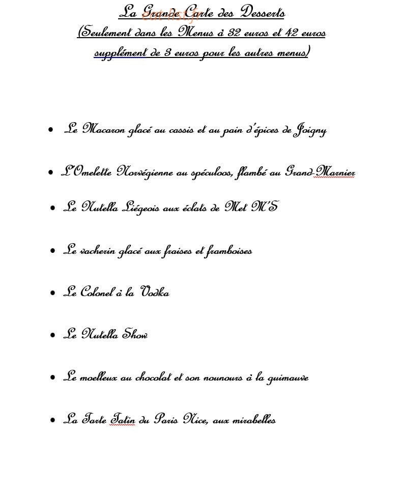 Le Paris Nice — carte page 13