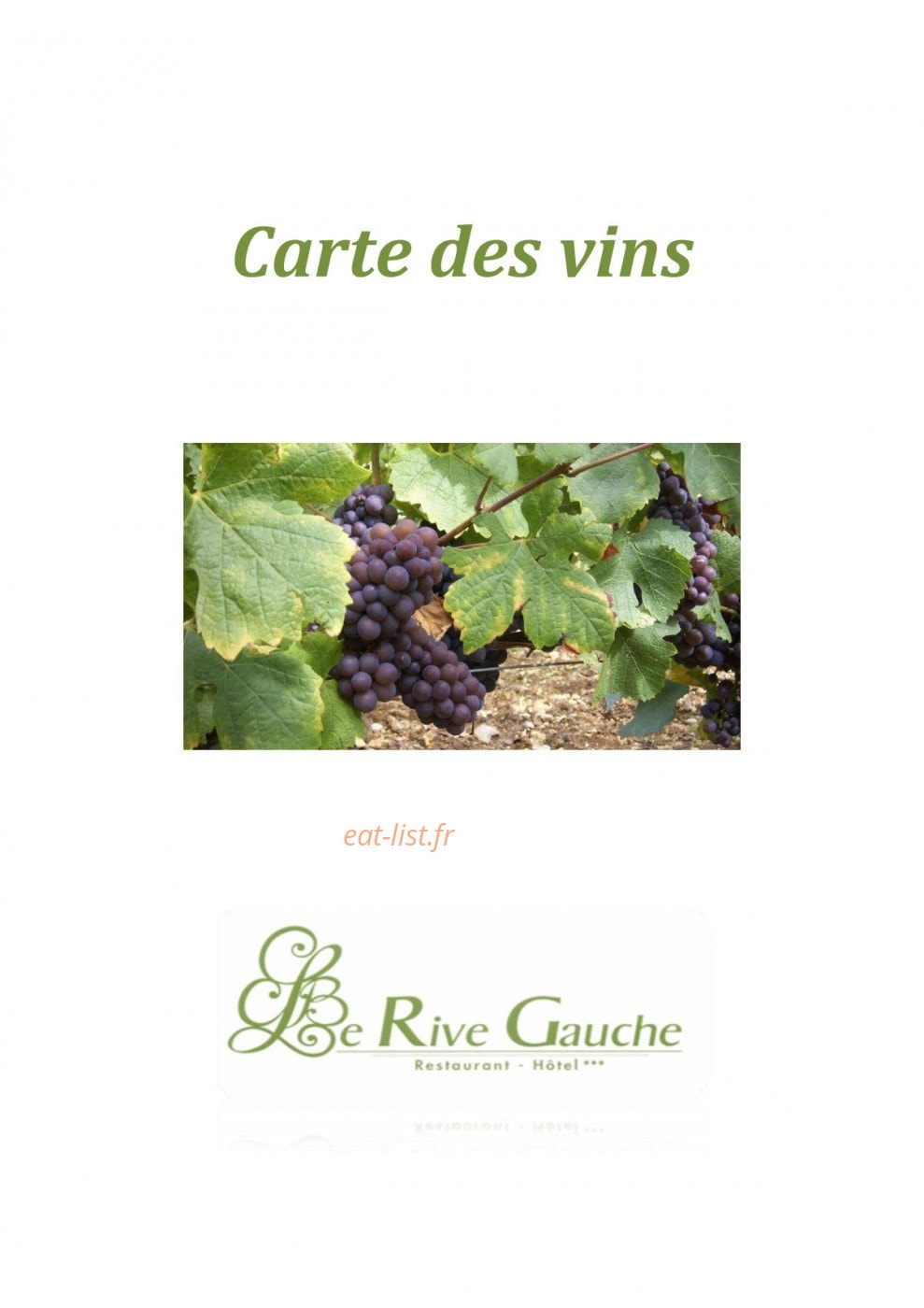 Le Rive Gauche — carte page 4