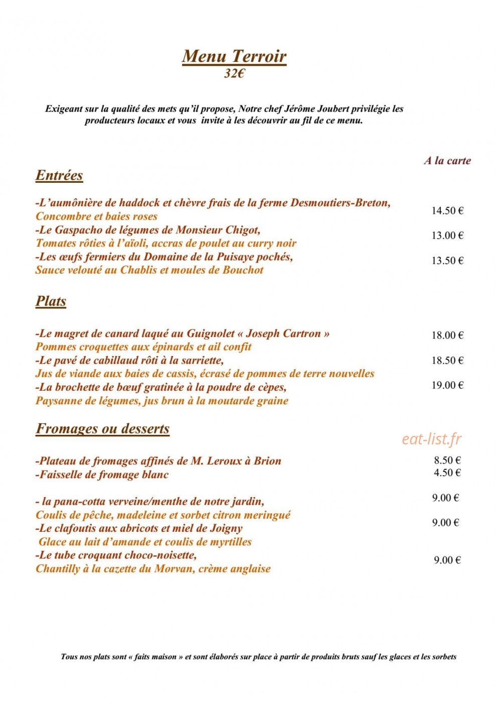 Le Rive Gauche — carte page 3