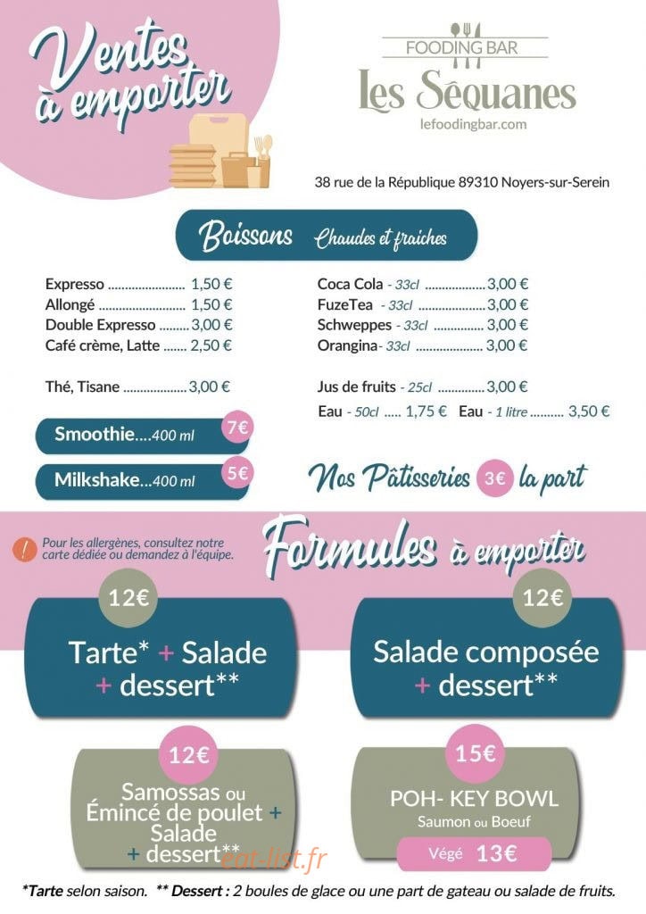 Le Fooding Bar — carte page 3