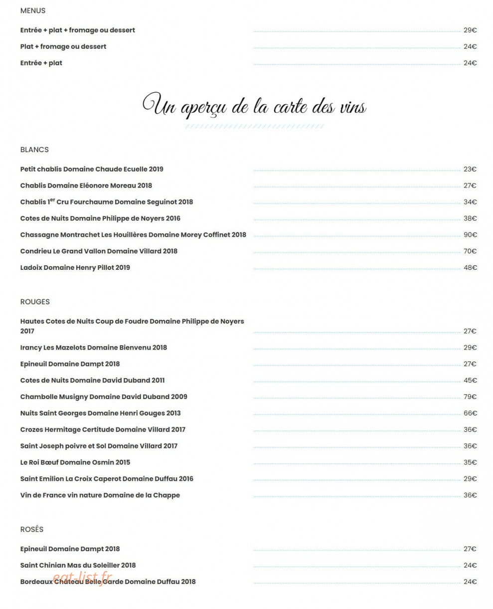 Les Terrasses du Moulin — carte page 2