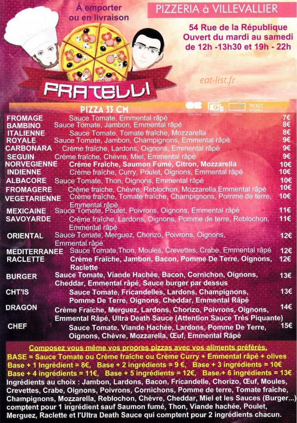 Fratelli — carte page 1