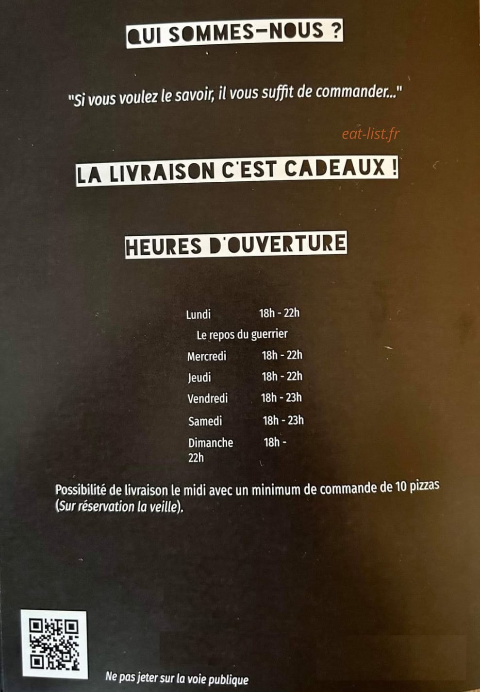 Ysiana gourmet — carte page 4