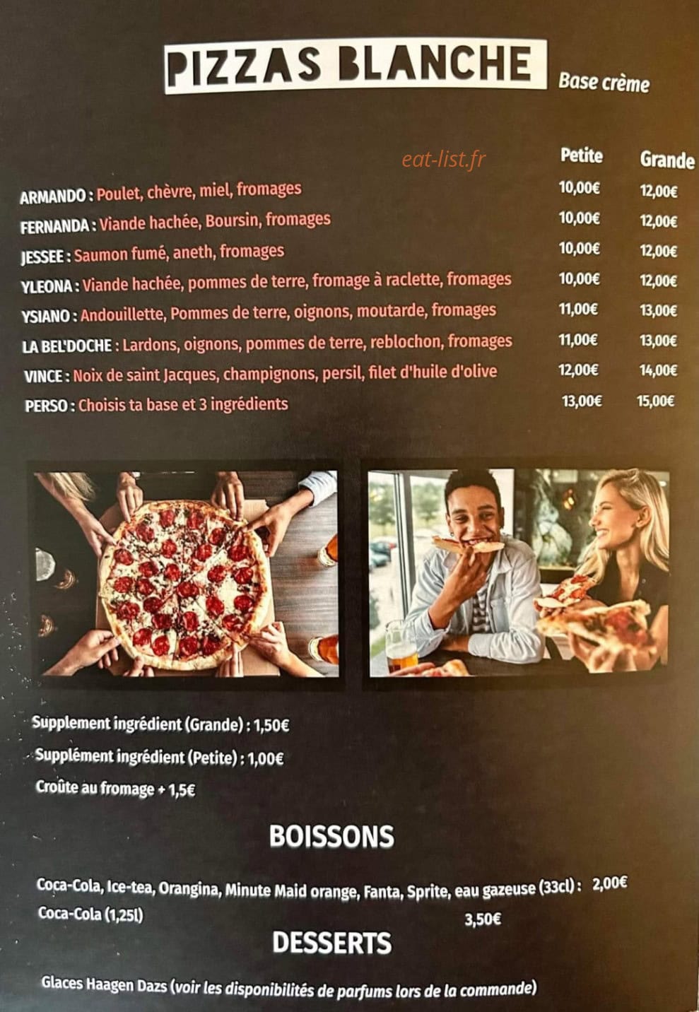 Ysiana gourmet — carte page 3