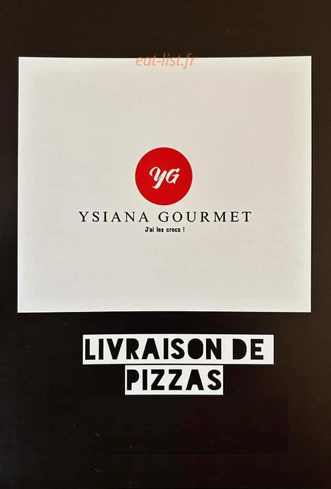 Ysiana gourmet — carte page 1
